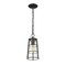 Z-Lite Helix 1 Light Outdoor Chain Mount Ceiling Fixture, Black And Clear Seedy 591CHM-BK - alternate 3